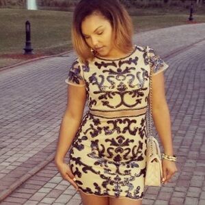 Boutique Beaded Mini Dress | Semiformal | Spring